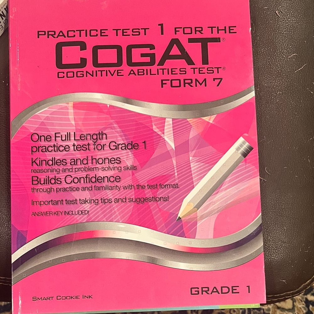 COGAT Practice Test for Grade 1 - lightly marked some pages